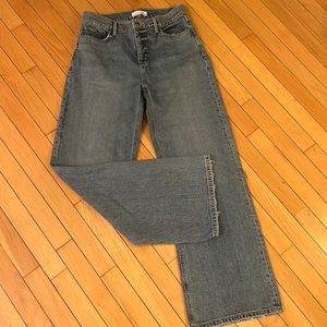 Loft Wide Leg Light Wash Jean Size 27